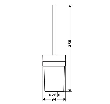Giá treo và cọ vệ sinh Logis 580.61.370